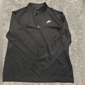 Black Philadelphia Eagles cutter and buck quarter zip